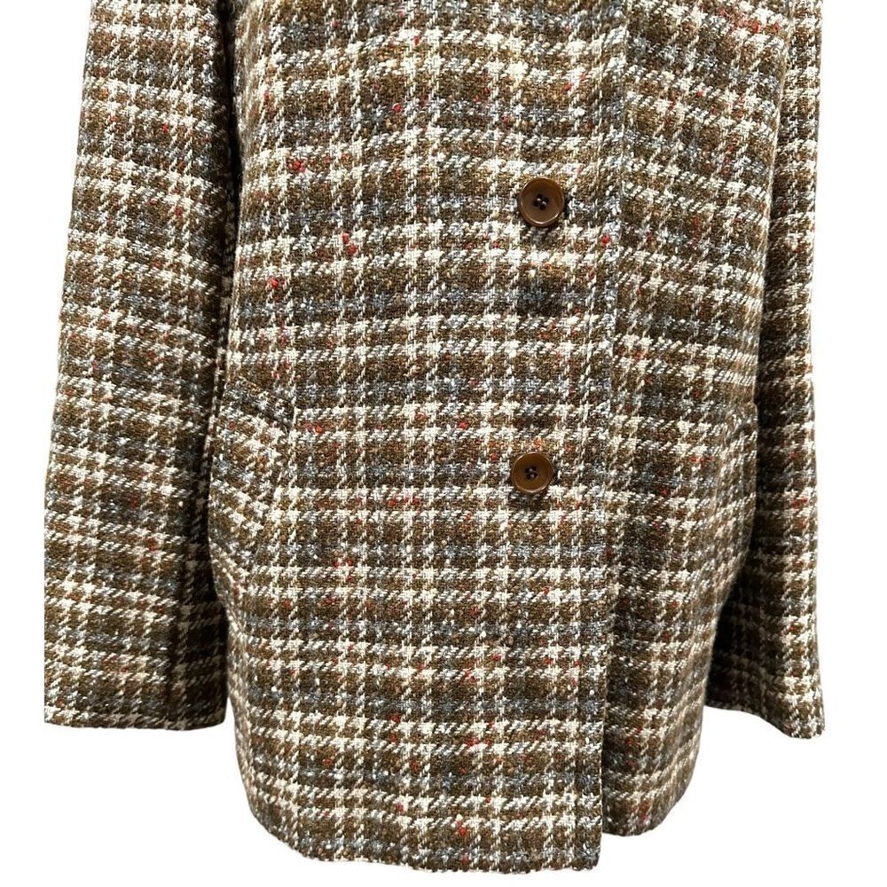 Pendleton Vintage Plaid Wool Button Front Blazer … - image 3